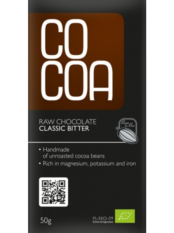 Cocoa klassikaline mõrutooršokolaad 50g 