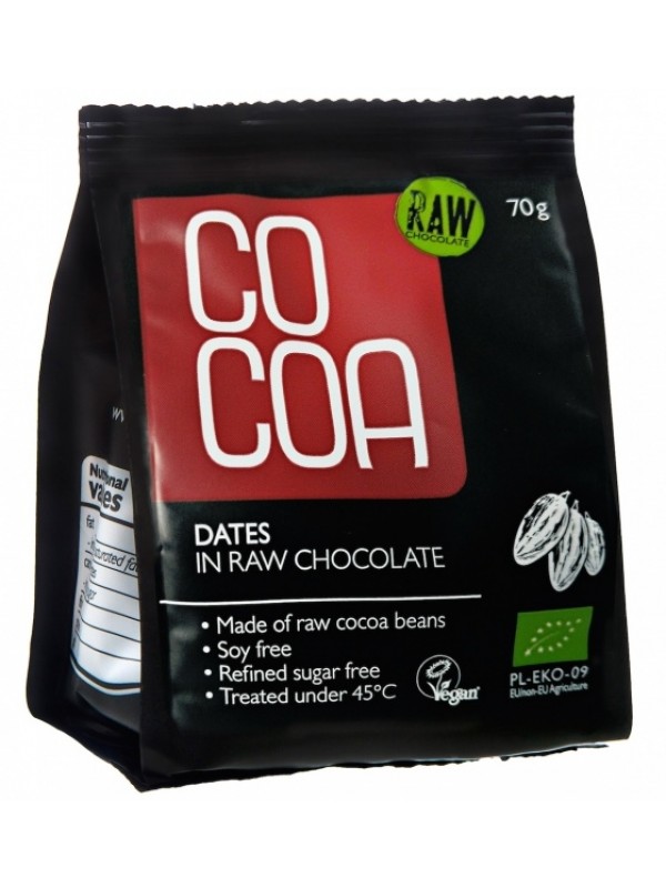 Cocoa datlid toorsokolaadis 70g 
