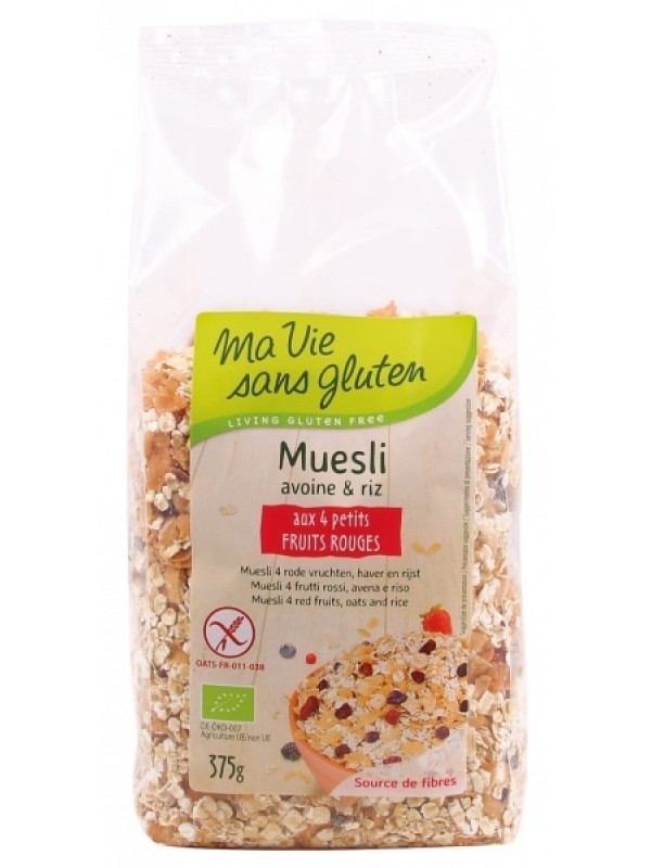 MaVie müsli punaste marjadega GV 375 g
