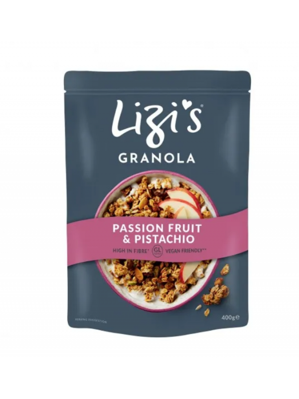 Lizi´s passionvilja-pistaatsia granola 400g