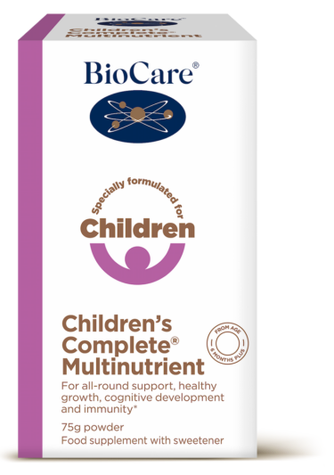 Via-Naturale-Biocare-Multivitamiin-lastele-pulber-75g-pakend