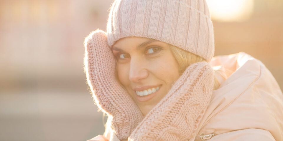 portrait-beautiful-young-model-pink-knitted-hat-mittens-beautiful-natural-young-smiling-blonde-woman-wearing-knitted-gloves